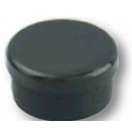 Black Plastic Bottom Plugs for 1 1/8" Aluminum Poles